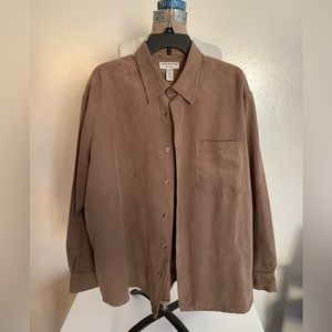 Covington Long Sleeve 100% Polyester Shirt Size Xl Preowned